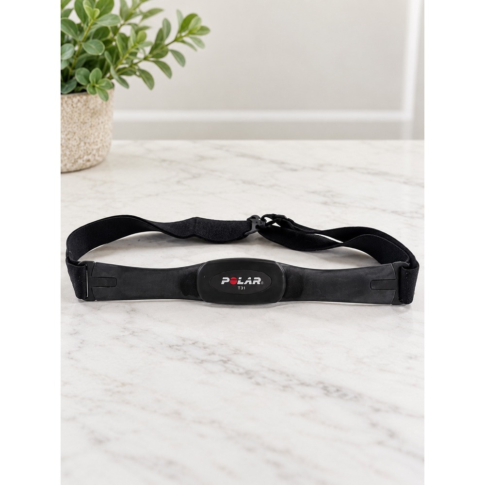 Polar T31 Coded Heart Rate Transmitter Chest Strap Monitor Black Size Medium